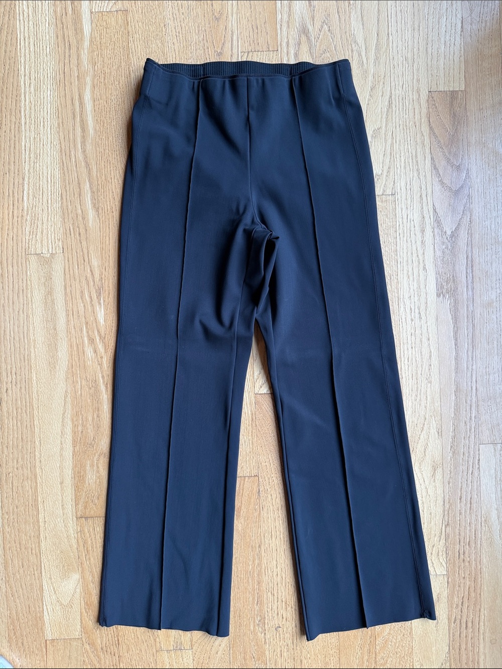 Athleta Mercurial Crop Black Flare Stretch Pull-On Pants